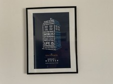 Tardis Poster In Frame From Dr Who Exhibition