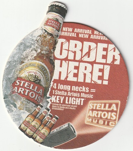 Beer mat stella artois - beer,