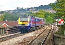 PHOTO  (3) A FIRST GREAT WESTERN HST DEPARTS FROM BATH SPA STATION