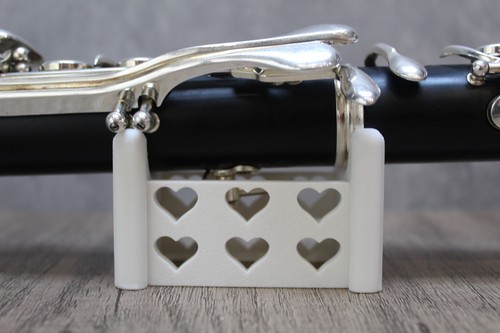 Clarinet heart hexigon - heart, or