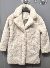 Matalan Girls kids Cream Faux
