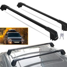 Lockable Car SUV Flush Rail Cross Bar Roof Rack Luggage Cargo Carrier Universal