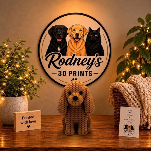 Printed cocker spaniel - 3d,