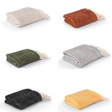 Super Soft Warm Cosy Blanket Throws for Sofas Bed Armchair Throw,125x150cm