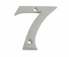 Satin Chrome Door Numbers &