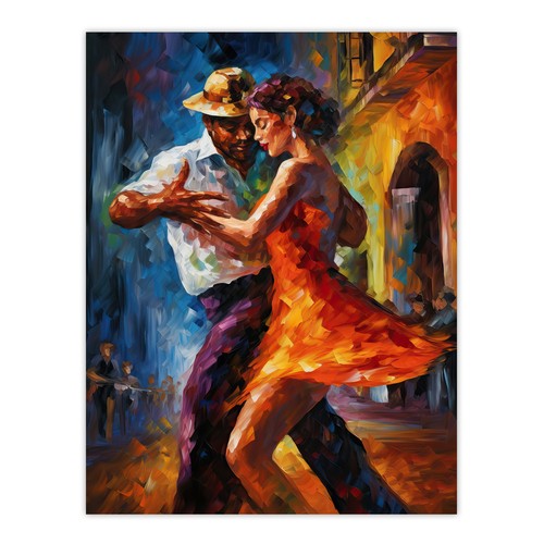 Salsa street dance - street, colourful