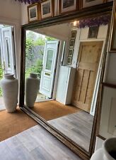 oversize 213x198 cm distressed gilt frame mirror