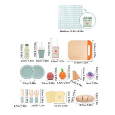 Wooden Picnic Food Toy High