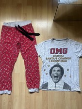 Primark Buddy The Elf Movie Pyjamas Set Santas Coming I Know Him Sz 10/12