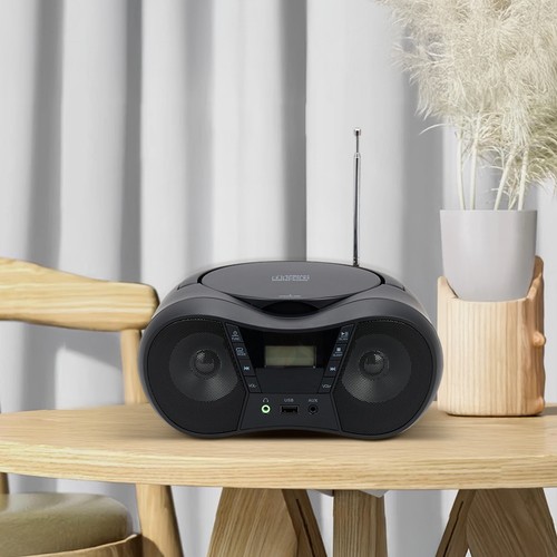 Portable boombox player fm - cd,