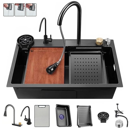 Black kitchen sink - 31.5",
