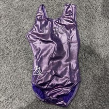 Girls Lilac Sleeveless Leotard Size 26 Dolphina Gymnastics Club