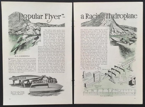 Racing hydroplane 1930 - hydroplane,
