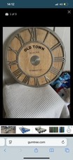 Old Town Style Wooden Oak Clock