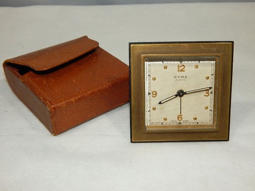 Vintage swiss alarm clock cyma - swiss,