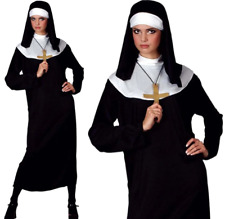 Mother Superior Costume Ladies Nun Fancy Dress Outfit Religious Figure UK 6-28