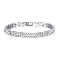 Woman Girl Tennis Cubic Zircon