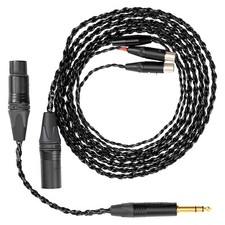 Audeze LCD Standard Audio Cable - Balanced 4-Pin XLR + Single-Ended Adapter
