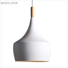 Industrial Hanging Lamp Modern White Pendant Light for Kitchen, Dining Room