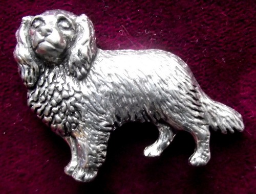 Pewter cavalier king charles - pewter,
