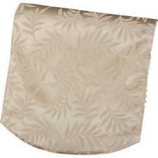 Decorative Traditional Leaf Design Antimacassar Single Chair Back Taupe