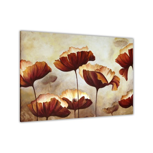 Poppy painting canvas - canvas, wall