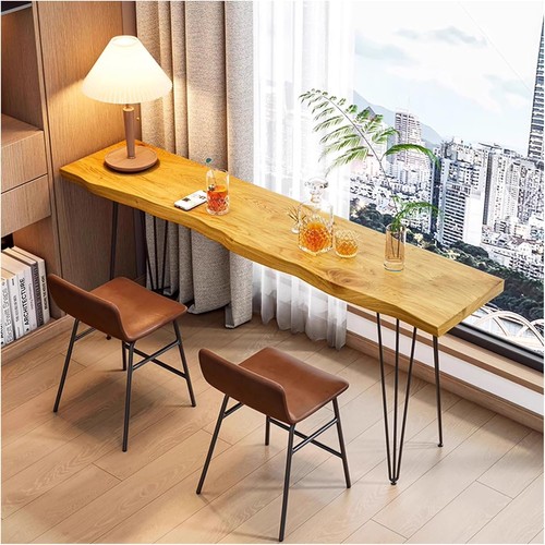 Narrow wooden counter - counter, height