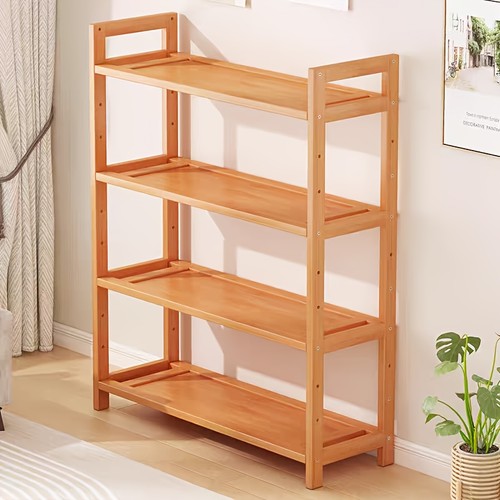 Tier bamboo storage shelf - 4-tier,
