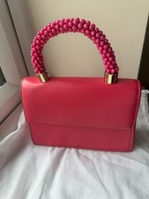 Pink Zara bag with beaded handle