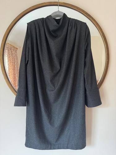 Massimo dutti grey wool dress - massimo,