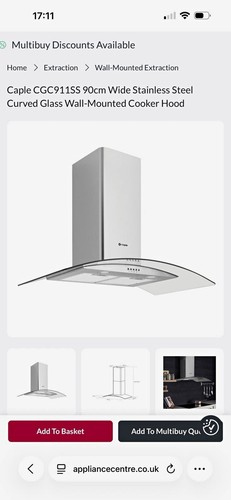 Caple cgc911ss 90cm - caple, stainless