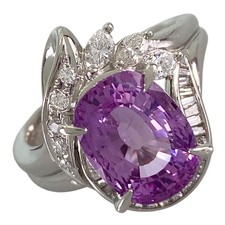 Ring Platinum Pink Sapphire