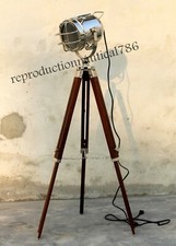 Vintage Nautical Industrial Modern Spot Light Floor Lamp With Tripod Decorative 