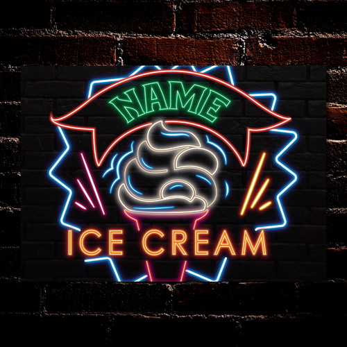 Personalised ice cream parlour - ice,
