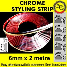 6mm x 2m CHROME CAR STYLING