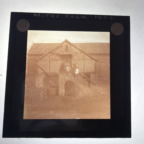 Antique magic lantern slide - lantern,