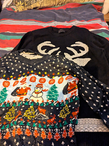 Pair christmas jumpers - pair,
