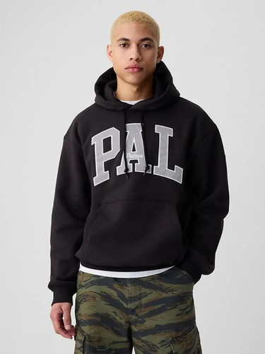 Palace gap pal hoodie black - pal,