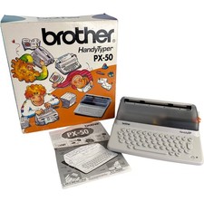 Brother HandyTyper PX-50 Electronic Typewriter Portable Design Brand New in Box