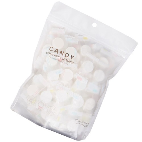100 pcs reusable compressed - 100,