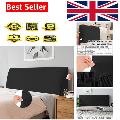 Bed headboard cover stretch - bed, cover,