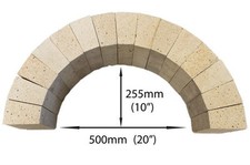 FIREBRICK ARCH 15 X ARCHED BRICKS  230 X 114 X 76/52mm BREAD PIZZA OVEN FIREPIT