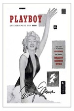 MARILYN MONROE Signed Autograph PHOTO Gift Signature Print PLAYBOY
