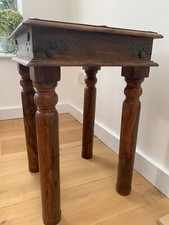 Jali Wooden Lamp Table