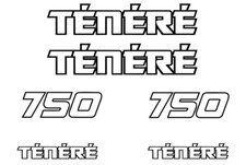 Yamaha Tenere XT 750 decal sticker set decals classic bike