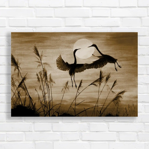Autumn sunset pair - pair, of