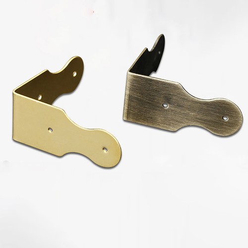 Corner braces vintage brass - braces,