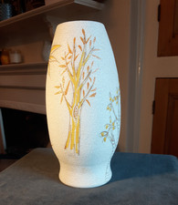 Vintage Mid Century Italian Floral Textured Vase 20cm