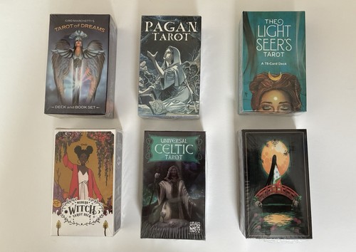 Tarot card decks - 6x,