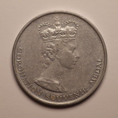 Coronation medal elizabeth - medal,